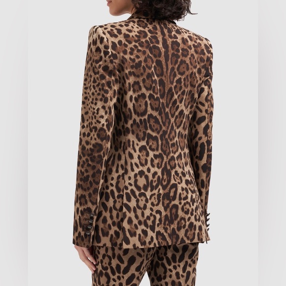 Dolce & Gabbana leopard printed doble breasted jacket size EU 48 NWT - Picture 3 of 7